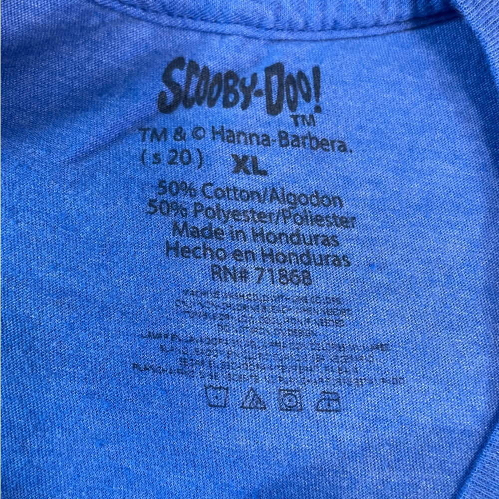 Scooby Doo T-Shirt XL Blue Retro Graphic 90s Cartoon Tee Nostalgia Dog Ghost - Picture 14 of 16